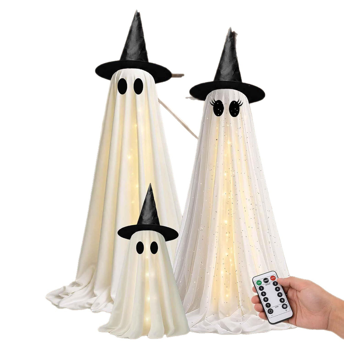 Remote Control LED Ghost Decoration