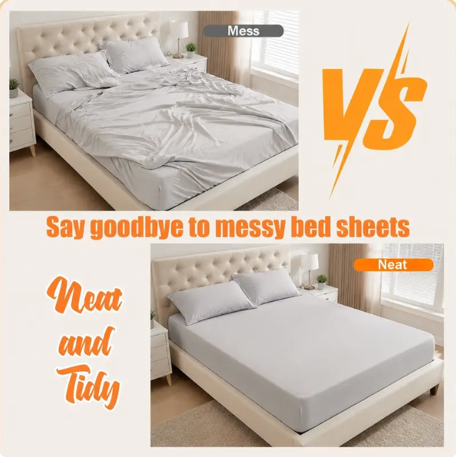 4 Bed Sheet Clips with the SnapLock™ Sheet System